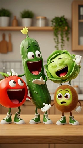 Funny Talking Vegetables in the Kitchen! 🍅🥒🥬🥝 Who Is the Best? 😂