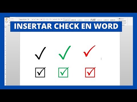 ✅ Cómo INSERTAR el CHECK o Simbolo de la PALOMITA en WORD ✅
