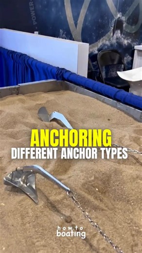 How To Boating on Instagram: "ANCHORING: different anchor types Are you stressed about docking? Do you know how to dock a boat? How To Boating will help relieve that stress so you can enjoy your time on the water, DM us for more info on private boating instruction ‍✈️ howtoboating.com #howtoboating #howto #boating #boat #yacht #anchor #sand #ocean"