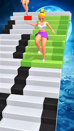Play and Fail-Down stairs Race 3d #shorts