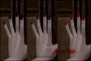 [Beautiful Monster] - Female Hands Retexture addon - Vampire: The Masquerade – Bloodlines