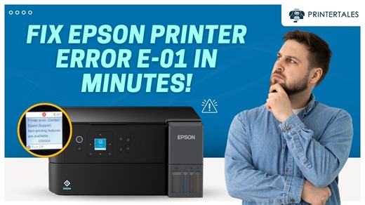 How to Fix Epson Printer Error E-01? | Printer Tales https://youtu.be/HBkrSOZd-nM #epson #printer #epsonprinter #error #e01 #printertales #printers #3dprinter #wirelessprinter #unitedstates #printerepson #wifiprinter #inkjetprinter #laserjetprinter #bluetoothprinter #epsonprinters #printersetup #printerpaper | Printer Tales