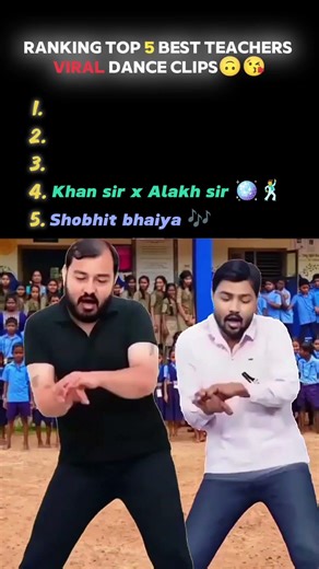 Ranking Top 5 Best Teachers viral dance clips😘🙃 | #alakhpandey #khansir #funny #trending #viral |