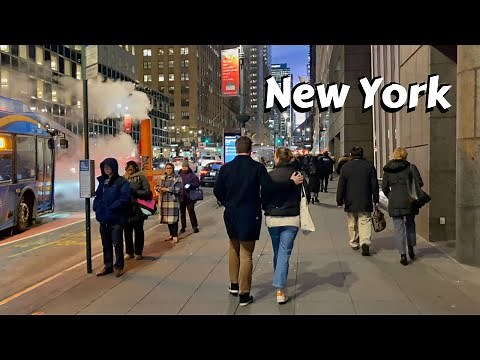 New York 4k - Walking 42nd Street NYC