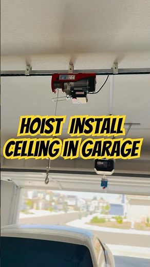 Hoist Install for jeep top lifter 2025 | Garage Ceiling With Wireless Remote