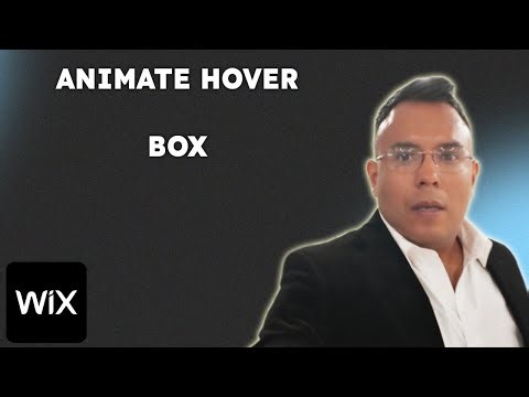 How to Animate Hover Box In Wix { 2025 edition }