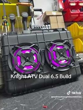DIY Boom box with knights ATV speakers