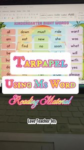 48K views · 489 reactions | Super bilis lang gumagawa ng 홏혼홍홋혼홋홀홇 gamit ang ating MS Word️ || 홏홖홧홥홪홡홞홣 홣홖 홂홖홬홖 홨홖 홋홖홥홚홡 ✨#tutorial #ICT #readingmaterial #tarpapel #educationalvideo #loveteacherjes #fypシ #reelsvideoシ #fbreelsvideo #reels #fbreelsvideo #viralreelsシ | Love, Teacher Jes | Facebook
