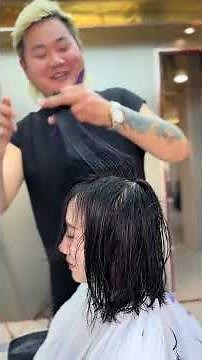 Learn to cut short hair quickly #haircut #hairstyle