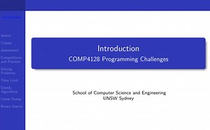 UNSW - COMP 4128 21T3 Programming Challenges (Problem Solving)