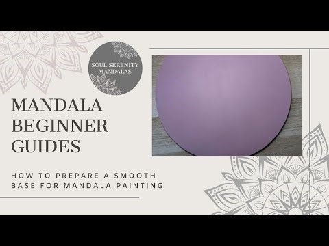 Mandala Beginner Guides: How to prepare a smooth mandala base for easier dot & brushstroke painting