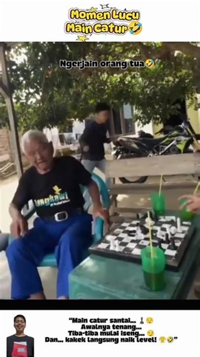 Momen lucu main catur🤣#shorts#videolucu#catur