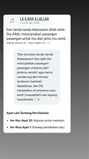 Tanda tanda kebesaran Allah SWT, Allah menciptakan br pasangan 2 dari sejenis mu sendiri