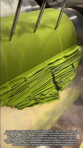 Rotating Drum Coating Process for Uniform Thin Layers of Green Chocolate