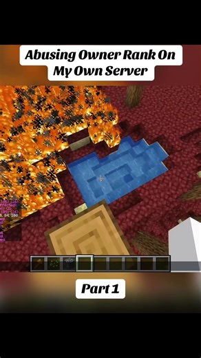 Abusing Owner Rank On My Own Server!#minecraft #challenge #viral #gaming #