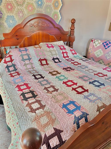 Vintage Old Queen Size Patchwork Quilt, Traditional 77 X 90” - Etsy