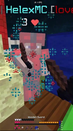 Dueling a Subscriber In Bedfight | #minecraft #shorts #bedfight