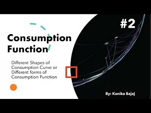 Different Shapes of Consumption Curve or Different forms of Consumption Function | Part-2 | EK:)