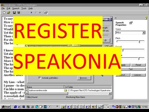 How to Register speakonia