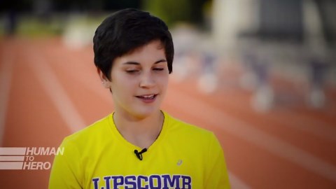 Runner fights MS step by step