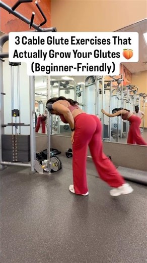 3 Cable Glute Exercises That Actually Grow Your Glutes 🍑 (Beginner-Friendly) #gluteworkout #glutes