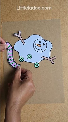 Melting Snowman Craft for Kids | Winter Craft