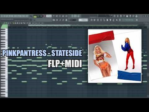 PinkPantheress & Zara Larsson - Stateside (MIDI + FLP) (FL Studio Piano Tutorial / Cover)