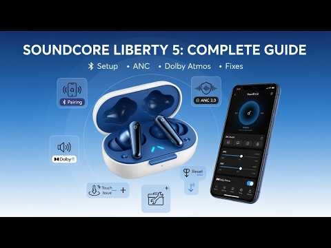 Soundcore Liberty 5 – Full Setup, Tips, Tricks & Fixes (Pairing, ANC, Dolby Atmos & More)