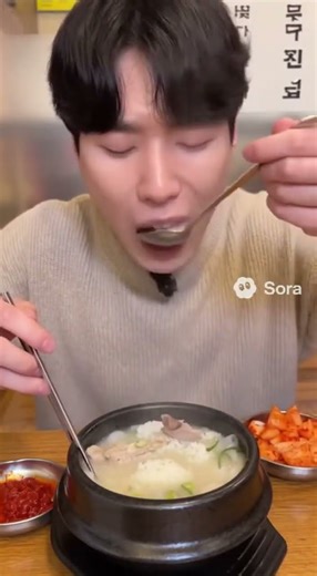 뜨끈한 부산 돼지국밥 먹방 | AI Korean mukbang ASMR #먹방 #mukbang