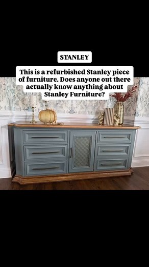 STANLEY This is a refurbished Stanley piece of furniture. Does anyone out there actually know anything about Stanley Furniture? Stanley was founded in Virginia in 1924 by William Stanley who later became Governor of Virginia. Stanley debuted their first Furniture suite in 1925. They were able to stay a float during the great depression by maintaining jobs. Rather than layoffs, they cut salaries on both employees and owners. Pieces like this are eventually going to be extinct. Would you rather sp