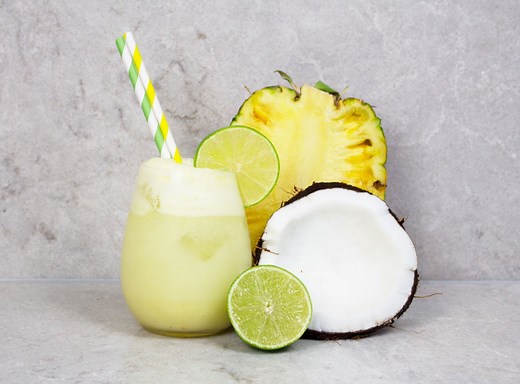 Pineapple Mocktail Recipe With Coconut | Pineapple Spritzer Mocktail