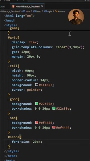 Don’t Hit the RED 😱 | Whack-A-Dot” #shorts #viral #coding #viralvideo
