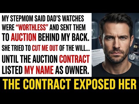 My Stepmom Auctioned Dad’s Watches—Until the Contract Revealed the Shocking Truth About Me