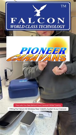 Falcon wireless rear view camera, just see how easy it is to set up #caravanaccessories #touringcaravan #motorhome #caravanlife #caravan @Falcon