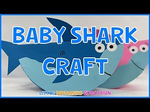 Baby Shark Craft for Kids | Easy Ocean Animal Craft Tutorial 🦈 | 4K