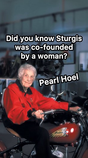 MotoLady on Instagram: "Did you know the @sturgisrally was co-founded by a woman? Pearl Hoel co-founded the Sturgis Motorcycle Rally w/her husband J.C. “Pappy” Hoel. Pearl was born in Nov 1905 in Ohio and her family moved to Rapid City, South Dakota five years later. Right after HS she got a job as a teacher & she also cut the hair of the kids & parents. She met her husband at a community dance in Sturgis, they were married in 1928. The only time she didn’t work outside the home was when her son