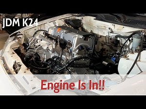 K24 Engine Install Into 1995 Civic - Civic K24 Swap Part 11
