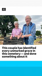 What an amazing couple! 🪦🙌🏼 ​ FULL STORY: https://ab.co/3XluSLW ​ When Phyllis and Peter McLennan discovered unmarked graves in their local cemetery, they decided to do something about it. ​ It's brought peace to loved ones of the deceased, and the McLennan's are now hoping to help other cemeteries bring names to the nameless. | ABC Landline