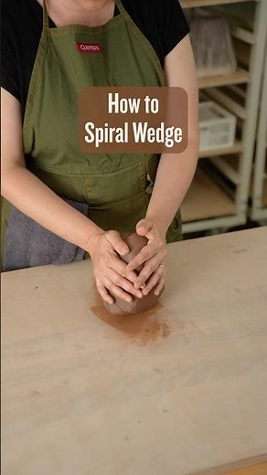 How to Spiral Wedge #potterytutorial #ceramicpottery #pottery #ceramic #ceramicart #potteryclay