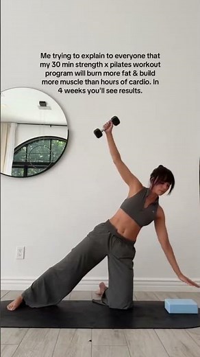 The cardio hamster wheel is not it sis 🫶 #homeworkout #pilates #strengthtraining