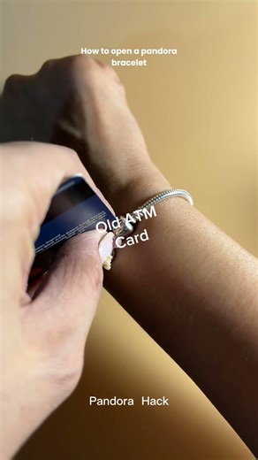 My way of opening Pandora Bracelet #pandoracharm #pandorajewelry