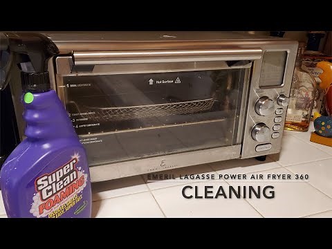 CLEANING THE EMERIL LAGASSE POWER AIR FRYER 360 DUE TO EXCESSIVE SMOKING WHEN COOKING