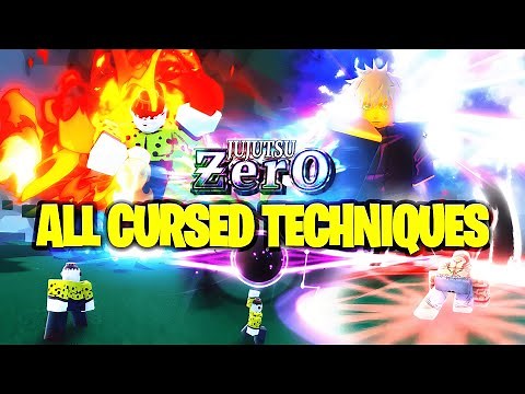 ALL CURSED TECHNIQUES FULL SHOWCASE IN JUJUTSU ZERO