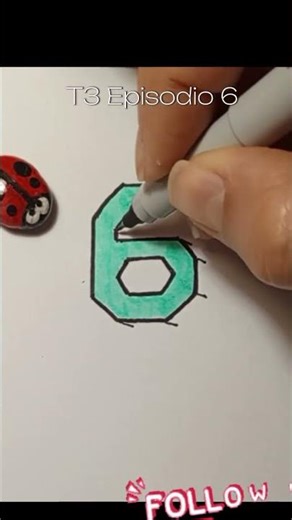 🔢 Number six #lettering #numbers