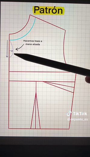 Cómo hacer un escote gota o escote lágrima - Tutorial fácil
