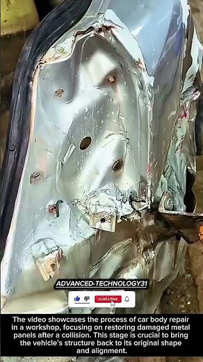 Restoring Structure: Car Body Repair with Frame Machine !! #innovation #tool
