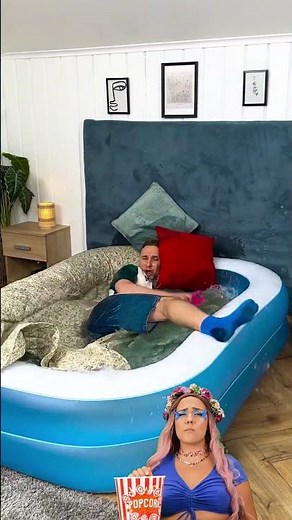 Swim in Style: The Ultimate Bed Pool Prank! 🛏️🏊‍♂️😂