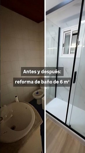 Before and after: 6 m² bathroom renovation #shorts | LEROY MERLIN