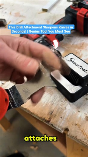 Drill-Powered Knife Sharpener Attachment (Sharptools Knife Sharpener)