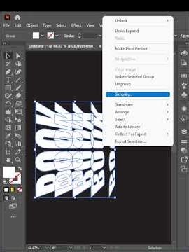 Flip Text Effect in Adobe Illustrator #blending #reflect #gradient #flip #texteffectdesign #adobe